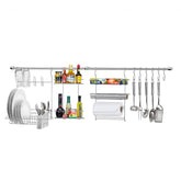 Cook Home 10 - Barra Pendurar Cozinha Cromado - Ela Decora